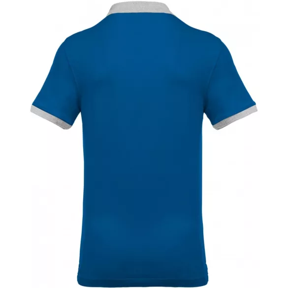 ka258-Tricou-polo-adult-barbat-Kariban-Two-tone-Pique-Light-Royal-Blue