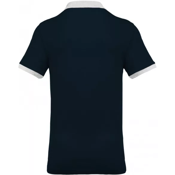 ka258-Tricou-polo-adult-barbat-Kariban-Two-tone-Pique-Navy/Oxford-Grey