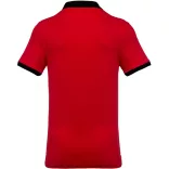 ka258-Tricou-polo-adult-barbat-Kariban-Two-tone-Pique-Red/Black