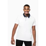 ka260 - Tricou polo adult barbat Kariban Two-tone Jersey [Black/Red]
