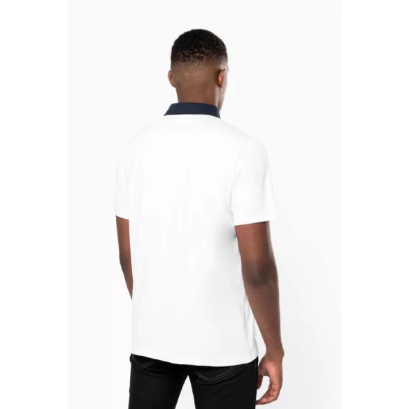 ka260 - Tricou polo adult barbat Kariban Two-tone Jersey [Black/Red]
