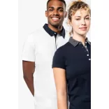 ka260 - Tricou polo adult barbat Kariban Two-tone Jersey [Black/Red]