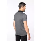 ka260-Tricou-polo-adult-barbat-Kariban-Two-tone-Jersey-Dark-Grey-Heather/Black