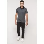 ka260-Tricou-polo-adult-barbat-Kariban-Two-tone-Jersey-Dark-Grey-Heather/Black