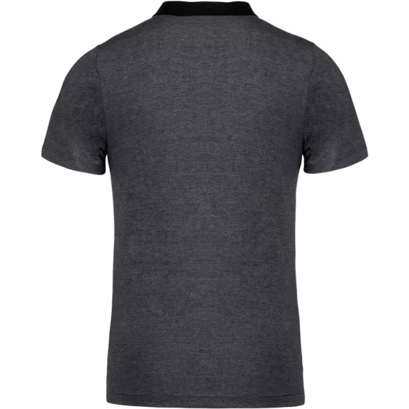 ka260-Tricou-polo-adult-barbat-Kariban-Two-tone-Jersey-Dark-Grey-Heather/Black