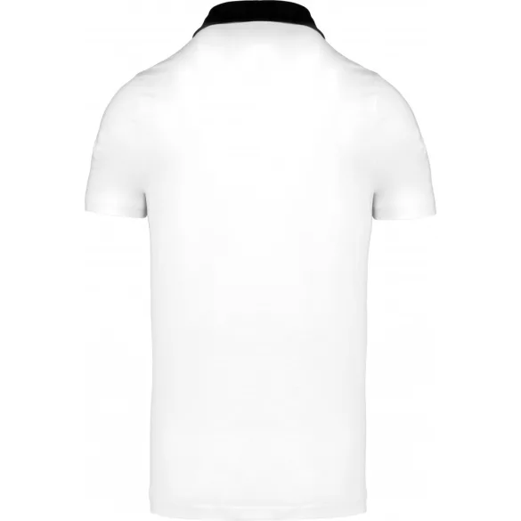 ka260-Tricou-polo-adult-barbat-Kariban-Two-tone-Jersey-White-Navy