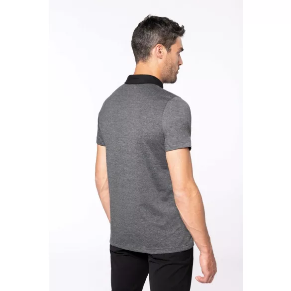 ka260-Tricou-polo-adult-barbat-Kariban-Two-tone-Jersey-White-Navy