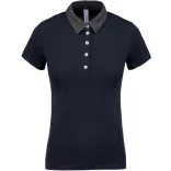 ka261-Tricou-polo-adult-dama-Kariban-Two-tone-Jersey-Navy/Dark-Grey-He