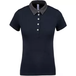 ka261-Tricou-polo-adult-dama-Kariban-Two-tone-Jersey-Navy/Dark-Grey-He