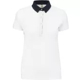 ka261-Tricou-polo-adult-dama-Kariban-Two-tone-Jersey-White-Navy