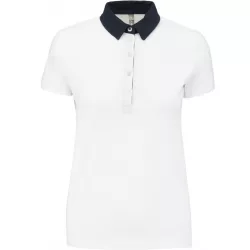 ka261-Tricou-polo-adult-dama-Kariban-Two-tone-Jersey-White-Navy