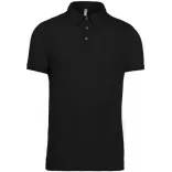 ka262-Tricou-polo-adult-barbat-KARIBAN-JERSEY-Black