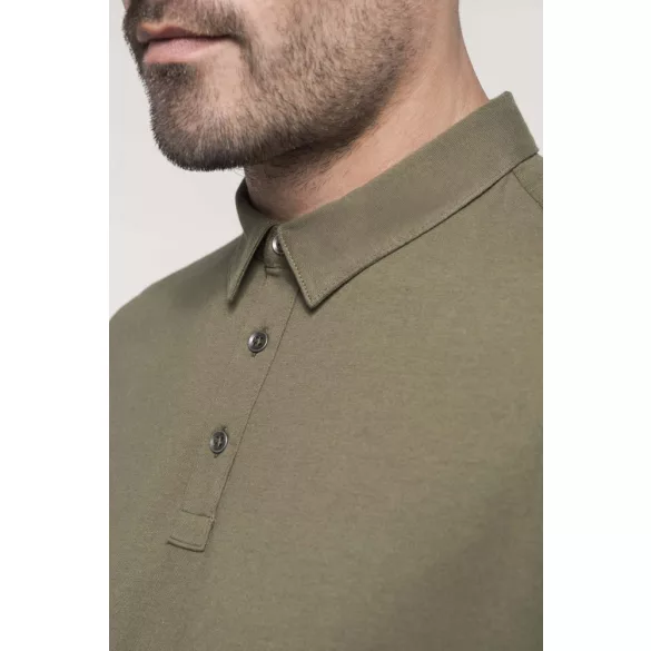 ka262-Tricou-polo-adult-barbat-KARIBAN-JERSEY-Black