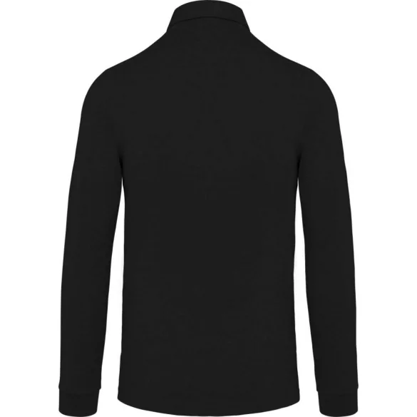 ka264-Tricou-polo-cu-maneca-lunga-adult-barbat-KARIBAN-JERSEY-Black