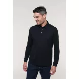 ka264-Tricou-polo-cu-maneca-lunga-adult-barbat-KARIBAN-JERSEY-Black