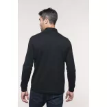 ka264-Tricou-polo-cu-maneca-lunga-adult-barbat-KARIBAN-JERSEY-Black