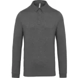 ka264-Tricou-polo-cu-maneca-lunga-adult-barbat-KARIBAN-JERSEY-Grey-Hea