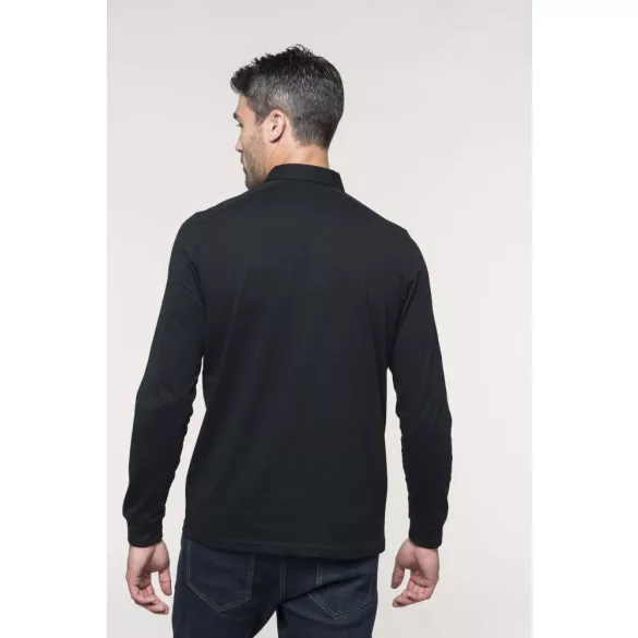 ka264-Tricou-polo-cu-maneca-lunga-adult-barbat-KARIBAN-JERSEY-Grey-Hea