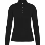ka265-Tricou-polo-cu-maneca-lunga-adult-dama-KARIBAN-JERSEY-Black