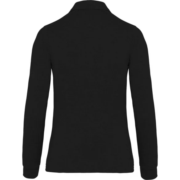 ka265-Tricou-polo-cu-maneca-lunga-adult-dama-KARIBAN-JERSEY-Black