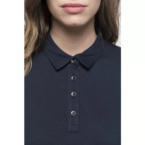 ka265-Tricou-polo-cu-maneca-lunga-adult-dama-KARIBAN-JERSEY-Black