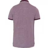 ka266-Tricou-polo-adult-barbat-KARIBAN-TWO-TONE-Marl-Wine