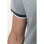 ka266-Tricou-polo-adult-barbat-KARIBAN-TWO-TONE-Marl-Wine