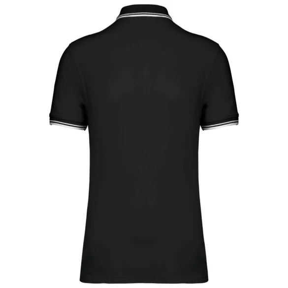 ka272 - Tricou polo adult barbat - Kariban Striped - [Black/White]