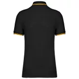 ka272 - Tricou polo adult barbat - Kariban Striped - [Black/Yellow]