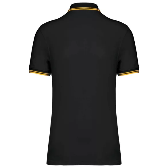 ka272 - Tricou polo adult barbat - Kariban Striped - [Black/Yellow]