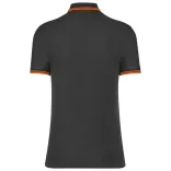 ka272 - Tricou polo adult barbat - Kariban Striped - [Dark Grey/Orange]