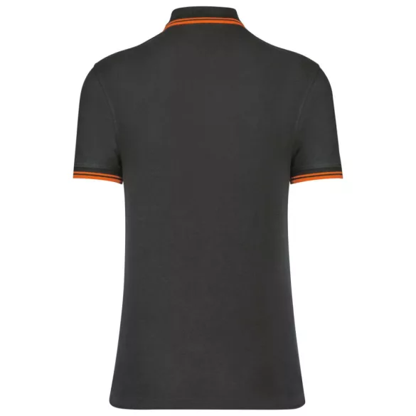 ka272 - Tricou polo adult barbat - Kariban Striped - [Dark Grey/Orange]
