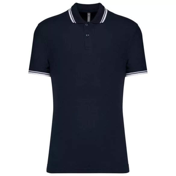 ka272 - Tricou polo adult barbat - Kariban Striped - [Navy/White]