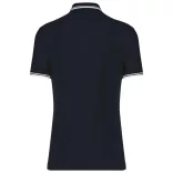 ka272 - Tricou polo adult barbat - Kariban Striped - [Navy/White]
