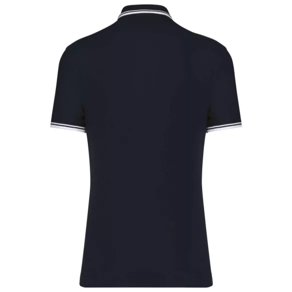 ka272 - Tricou polo adult barbat - Kariban Striped - [Navy/White]