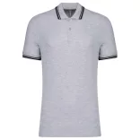ka272 - Tricou polo adult barbat - Kariban Striped - [Oxford Grey/Black]