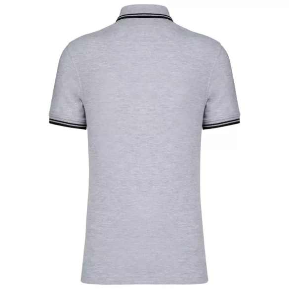 ka272 - Tricou polo adult barbat - Kariban Striped - [Oxford Grey/Black]