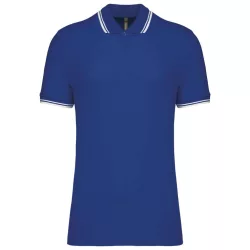   ka272 - Tricou polo adult barbat - Kariban Striped - [Royal Blue/White]