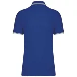 ka272 - Tricou polo adult barbat - Kariban Striped - [Royal Blue/White]