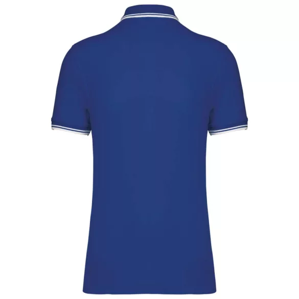 ka272 - Tricou polo adult barbat - Kariban Striped - [Royal Blue/White]