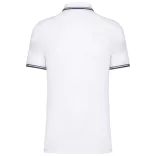 ka272 - Tricou polo adult barbat - Kariban Striped - [White/Navy]