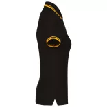 KA273-Tricou-polo-adult-dama-Kariban-Striped-Black-Yellow