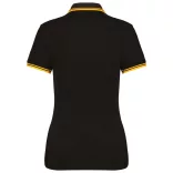 KA273-Tricou-polo-adult-dama-Kariban-Striped-Black-Yellow