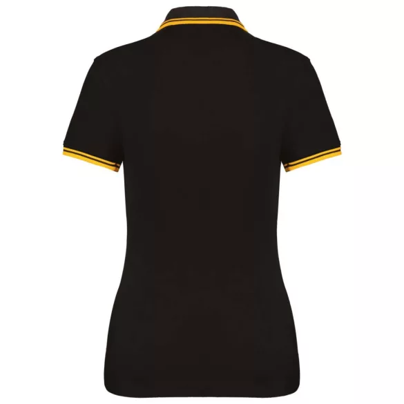 KA273-Tricou-polo-adult-dama-Kariban-Striped-Black-Yellow