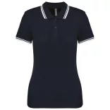KA273-Tricou-polo-adult-dama-Kariban-Striped-Navy-White