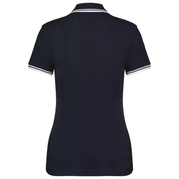 KA273-Tricou-polo-adult-dama-Kariban-Striped-Navy-White