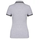 KA273-Tricou-polo-adult-dama-Kariban-Striped-Oxford-Grey-Black