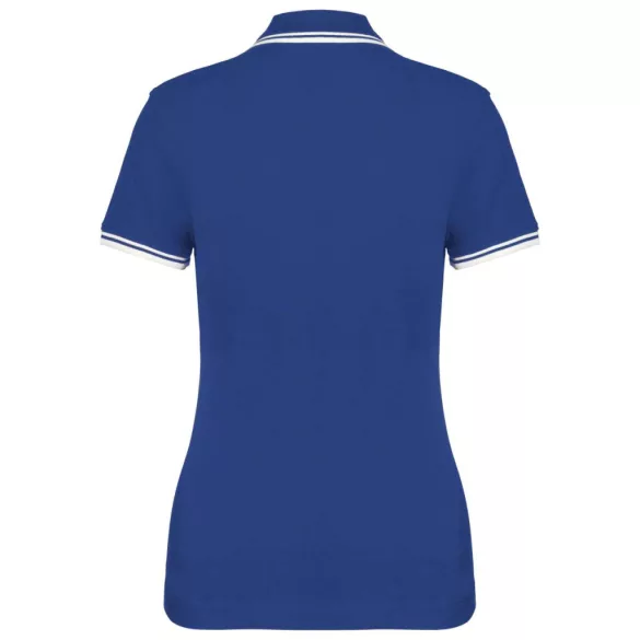 KA273-Tricou-polo-adult-dama-Kariban-Striped-Royal-Blue-White