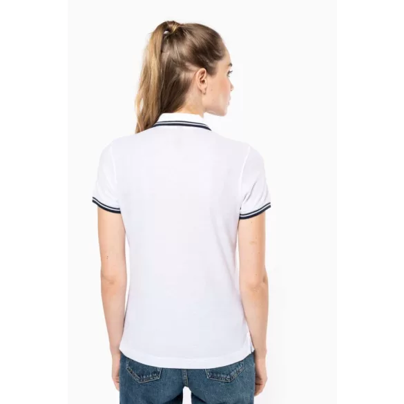 KA273-Tricou-polo-adult-dama-Kariban-Striped-Royal-Blue-White