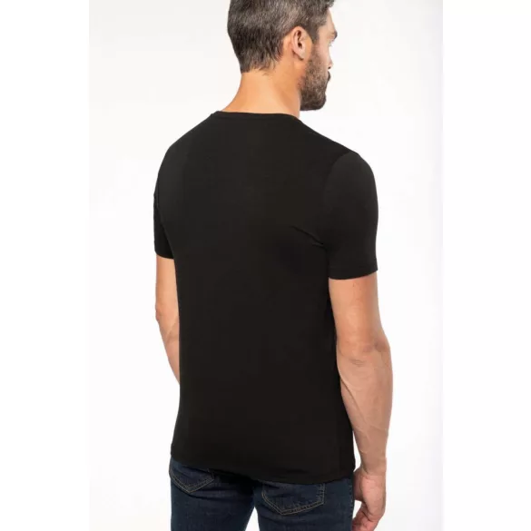 ka3014-Tricou-adult-barbat-Kariban-V-Neck-Black